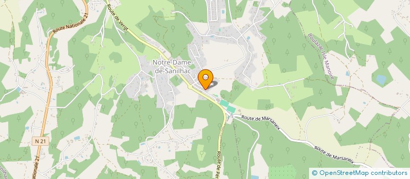 localisation de l'entreprise MONSIEUR JEREMY LAITANG  SANILHAC