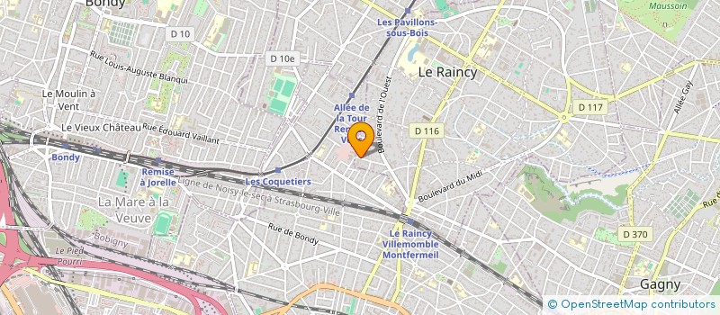 localisation de l'entreprise MONSIEUR JEREMY LALIN à LE RAINCY