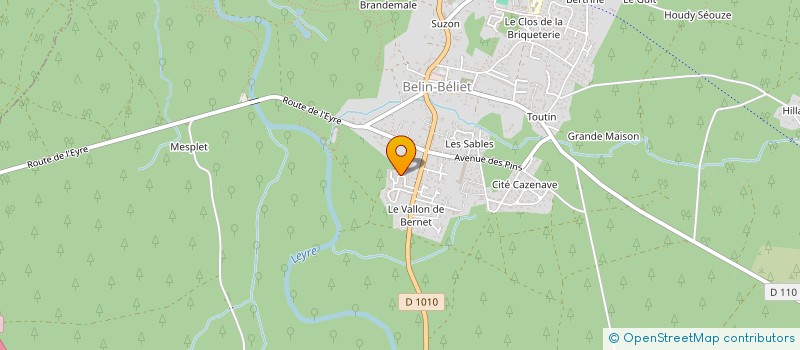 localisation de l'entreprise MONSIEUR JEREMY LAMI  BELIN-BELIET