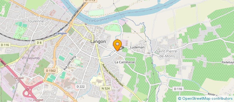 localisation de l'entreprise MONSIEUR JEREMY LAMY  LANGON