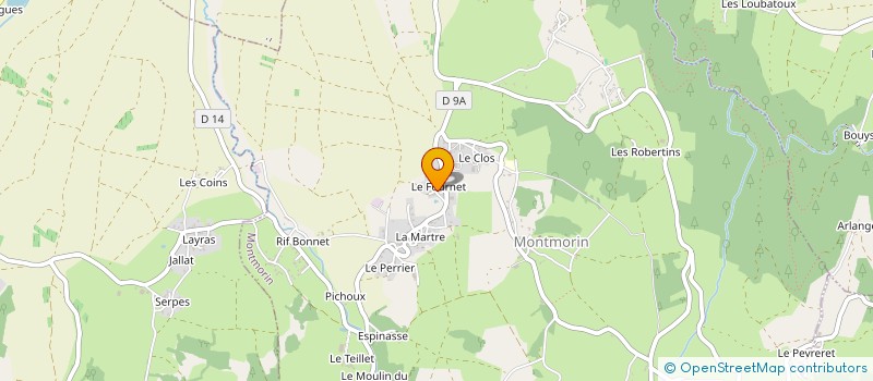localisation de l'entreprise MONSIEUR JEREMY LAPLACE à MONTMORIN