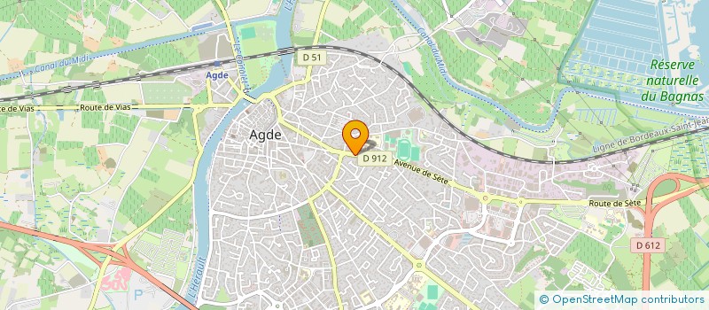 localisation de l'entreprise MONSIEUR JEREMY LARGET  AGDE