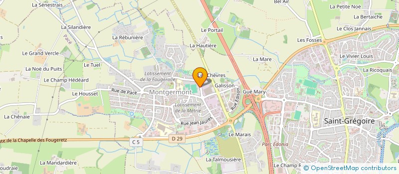 localisation de l'entreprise MONSIEUR JEREMY LASBLEIZ  MONTGERMONT