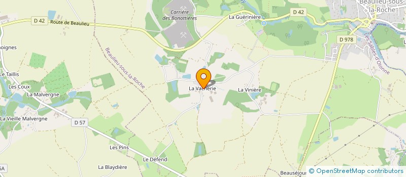 localisation de l'entreprise MONSIEUR JEREMY LAUNAIS  BEAULIEU-SOUS-LA-ROCHE