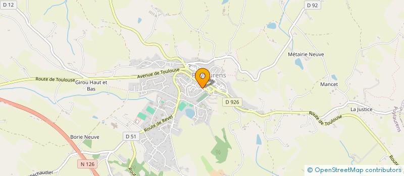 localisation de l'entreprise MONSIEUR JEREMY LAURENT  PUYLAURENS