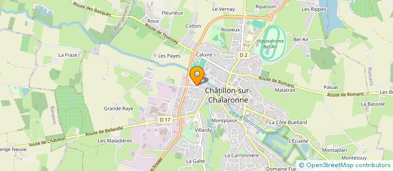 localisation de l'entreprise MONSIEUR JEREMY LAVILLE à CHATILLON-SUR-CHALARONNE