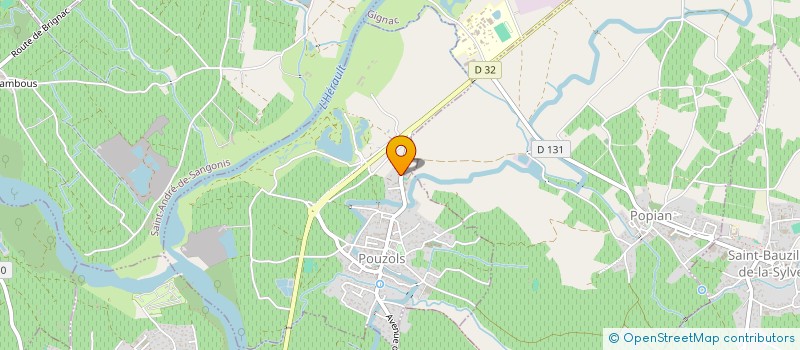 localisation de l'entreprise MONSIEUR JEREMY LE BIHAN  POUZOLS