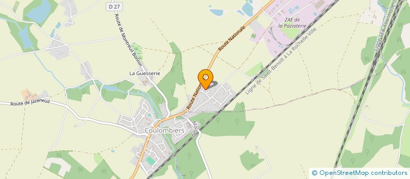 localisation de l'entreprise MONSIEUR JEREMY LE BRAS  COULOMBIERS