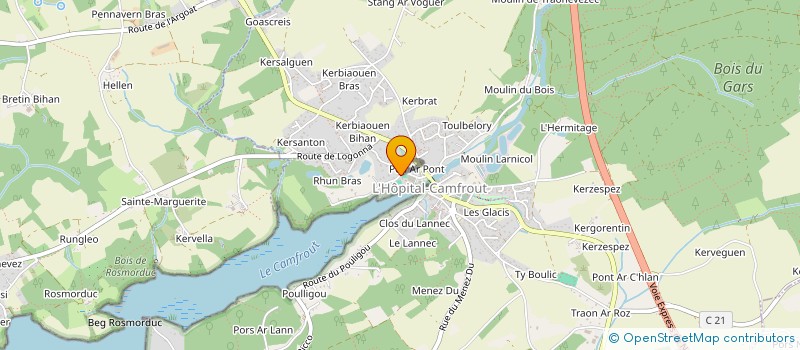 localisation de l'entreprise MONSIEUR JEREMY LE BUZIT  HOPITAL-CAMFROUT