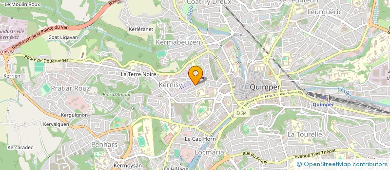 localisation de l'entreprise MONSIEUR JEREMY LE GARNEC à QUIMPER