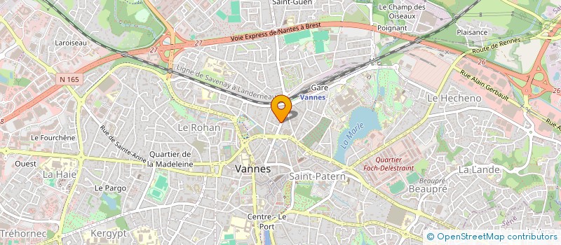 localisation de l'entreprise MONSIEUR JEREMY LE GOFF à VANNES