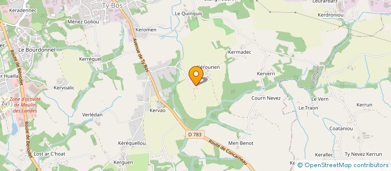 localisation de l'entreprise MONSIEUR JEREMY LE PANN à QUIMPER