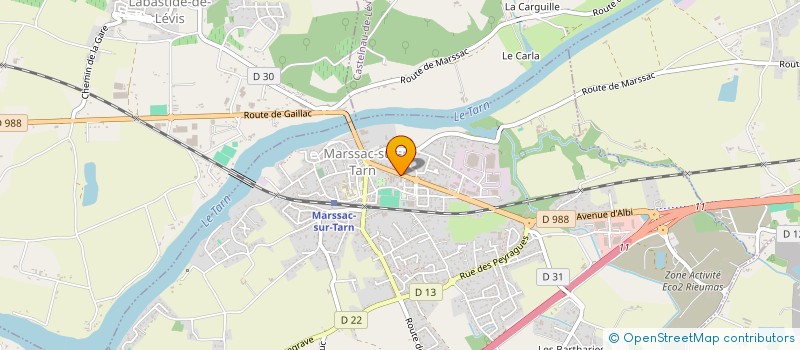 localisation de l'entreprise MONSIEUR JEREMY LEBERT  MARSSAC-SUR-TARN