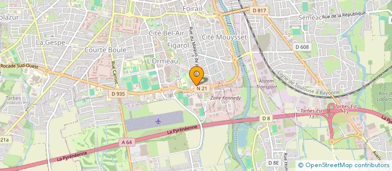 localisation de l'entreprise MONSIEUR JEREMY LEBRUN  TARBES