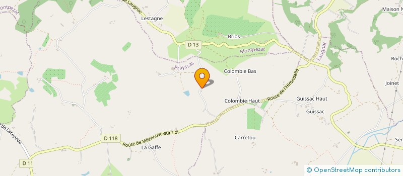 localisation de l'entreprise MONSIEUR JEREMY LECHANGEUR  PRAYSSAS