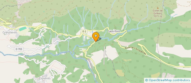 localisation de l'entreprise MONSIEUR JEREMY LEGGIO  GREOLIERES