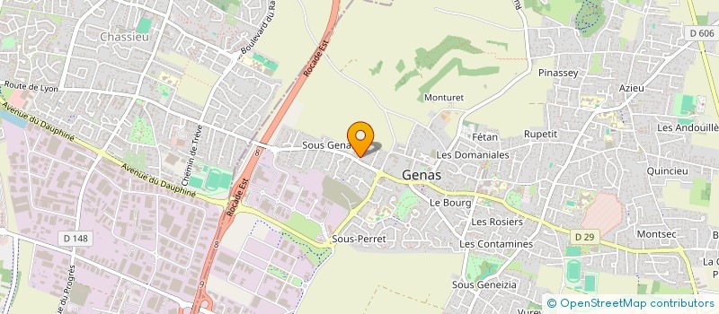 localisation de l'entreprise MONSIEUR JEREMY LEGMAR  GENAS