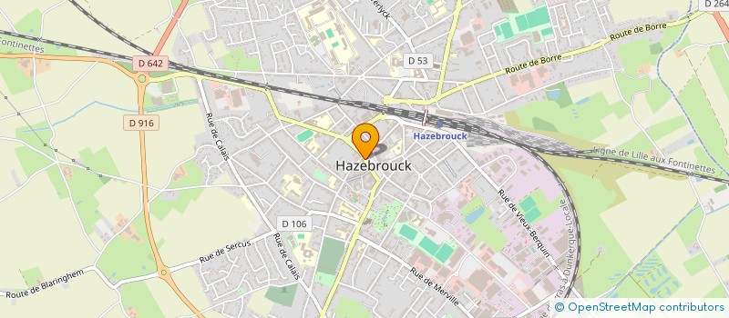 localisation de l'entreprise MONSIEUR JEREMY LEGRAND à HAZEBROUCK
