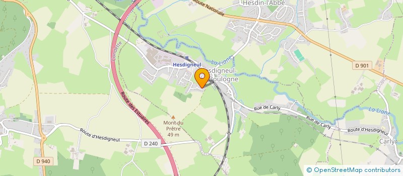 localisation de l'entreprise MONSIEUR JEREMY LEJEUNE  HESDIGNEUL-LES-BOULOGNE