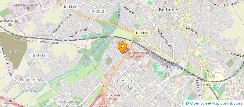 localisation de l'entreprise MONSIEUR JEREMY LENGLET  BETHUNE