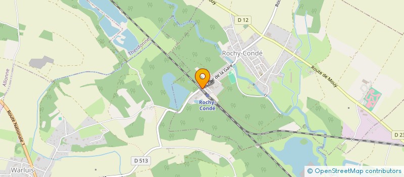 localisation de l'entreprise MONSIEUR JEREMY LESAGE  ROCHY-CONDE