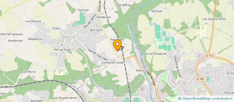 localisation de l'entreprise MONSIEUR JEREMY LESAINT  PLOUISY