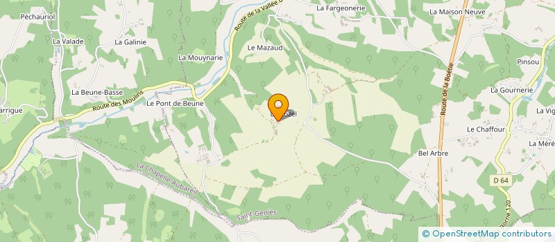 localisation de l'entreprise MONSIEUR JEREMY LESPINASSE à SAINT-GENIES