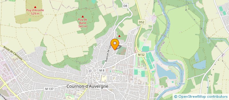 localisation de l'entreprise MONSIEUR JEREMY LESUEUR  COURNON-D'AUVERGNE