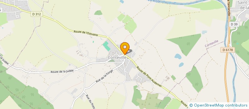 localisation de l'entreprise MONSIEUR JEREMY LETOURNEUR  CONTEVILLE