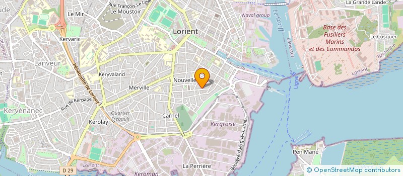 localisation de l'entreprise MONSIEUR JEREMY LEUDET DE LA VALLEE à LORIENT