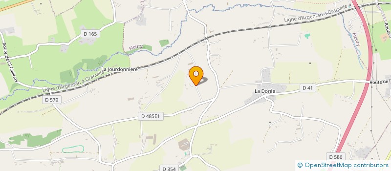 localisation de l'entreprise MONSIEUR JEREMY LEVERD  LA LANDE-D'AIROU