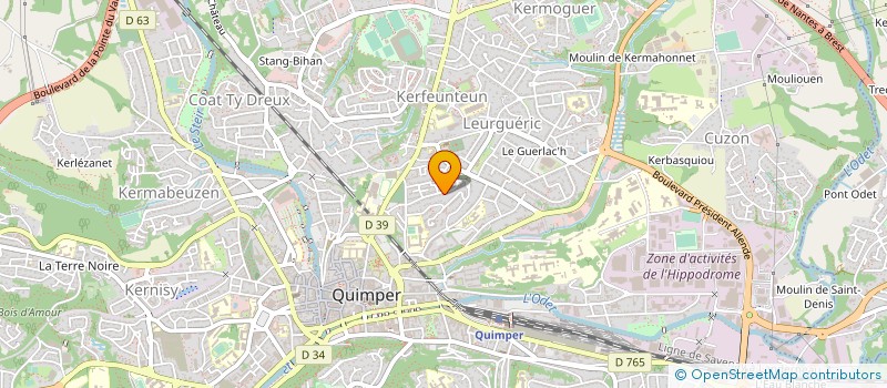 localisation de l'entreprise MONSIEUR JEREMY LEVESQUES à QUIMPER