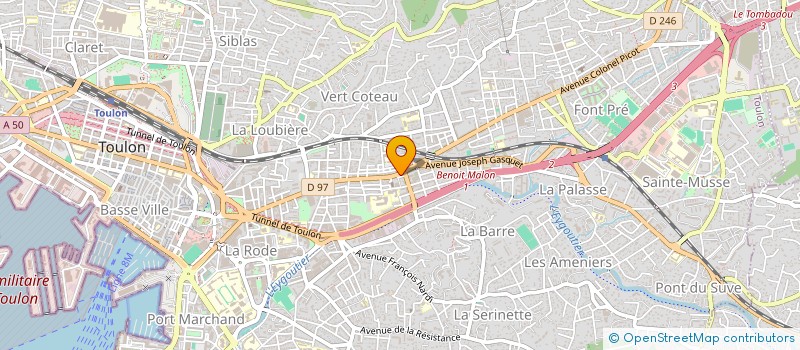 localisation de l'entreprise MONSIEUR JEREMY LIBBRA  TOULON