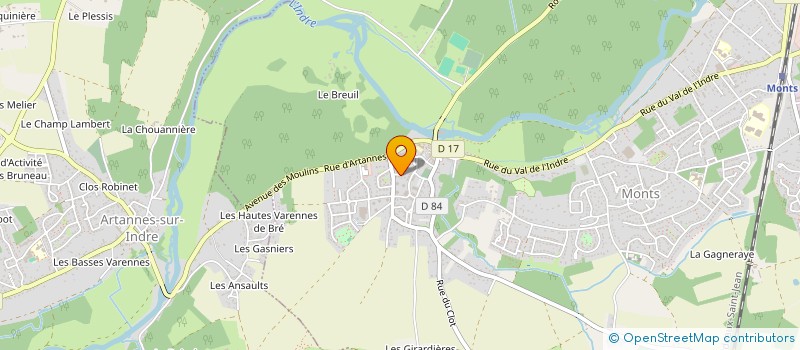 localisation de l'entreprise MONSIEUR JEREMY LISCOT  MONTS