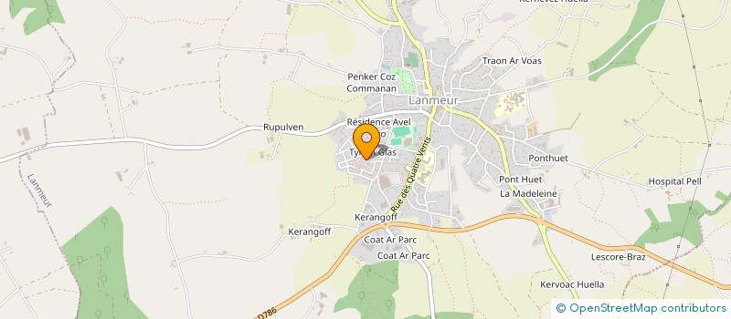 localisation de l'entreprise MONSIEUR JEREMY LIVOLANT  LANMEUR