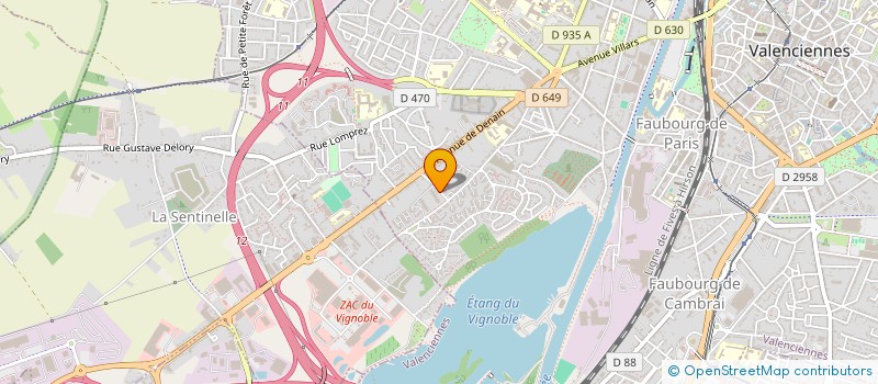 localisation de l'entreprise MONSIEUR JEREMY LONGATTE à VALENCIENNES