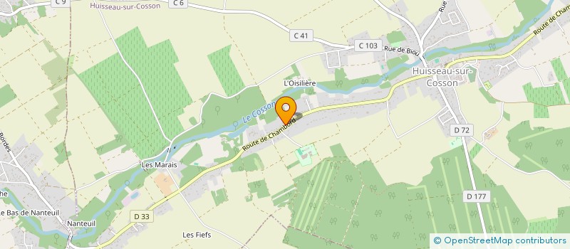 localisation de l'entreprise MONSIEUR JEREMY LOYAU  HUISSEAU-SUR-COSSON