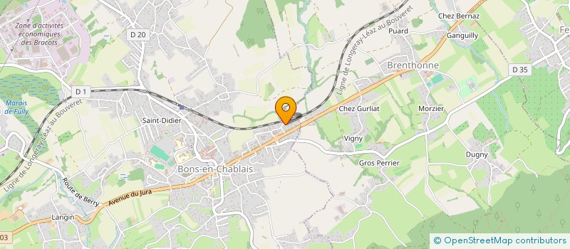 localisation de l'entreprise MONSIEUR JEREMY MAILLET  BONS-EN-CHABLAIS