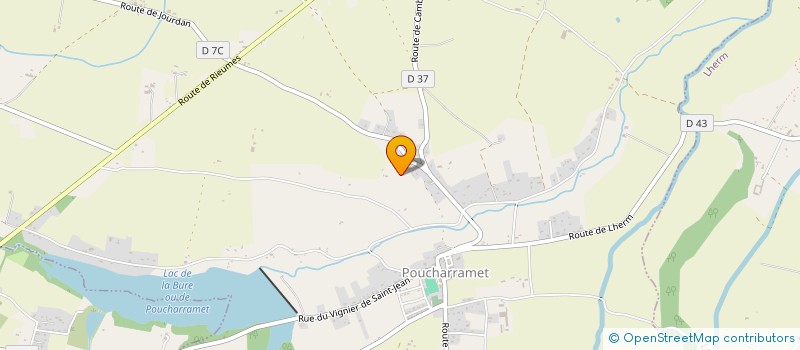 localisation de l'entreprise MONSIEUR JEREMY MALABRE  POUCHARRAMET