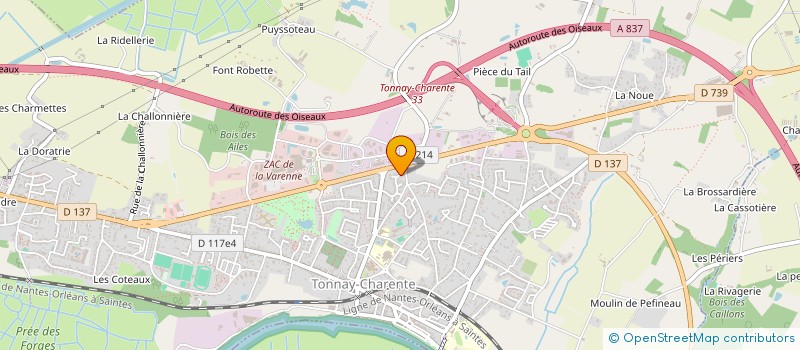 localisation de l'entreprise MONSIEUR JEREMY MALLET  TONNAY-CHARENTE