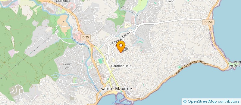 localisation de l'entreprise MONSIEUR JEREMY MARCK à SAINTE-MAXIME