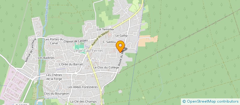 localisation de l'entreprise MONSIEUR JEREMY MARGNON  LEGE-CAP-FERRET