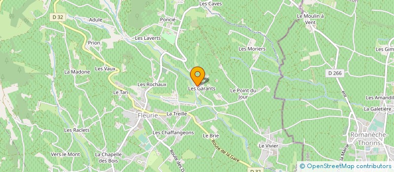 localisation de l'entreprise MONSIEUR JEREMY MARION à FLEURIE