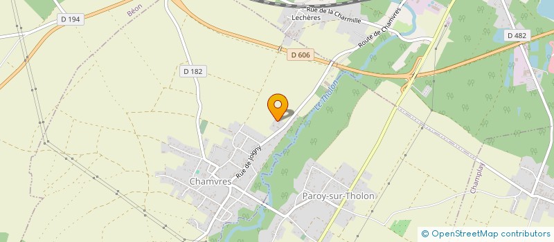 localisation de l'entreprise MONSIEUR JEREMY MARMAGNE  CHAMVRES