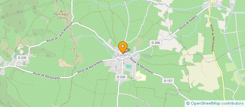 localisation de l'entreprise MONSIEUR JEREMY MAROCCHINI  BADENS