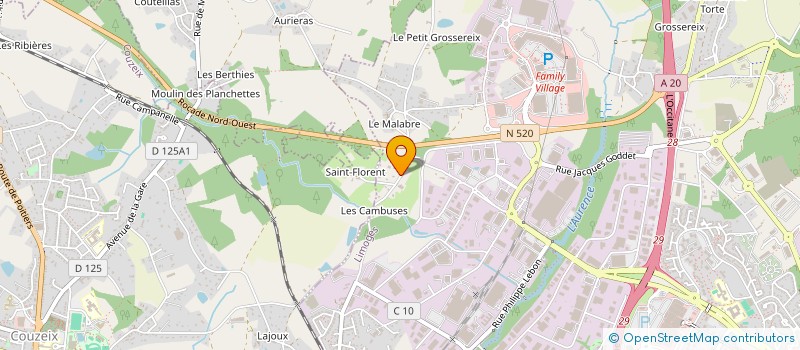 localisation de l'entreprise MONSIEUR JEREMY MARTIN à LIMOGES