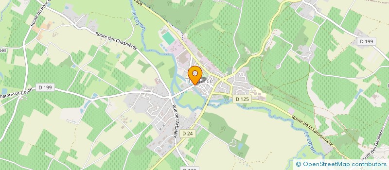 localisation de l'entreprise MONSIEUR JEREMY MARTIN  BELLEVIGNE-EN-LAYON