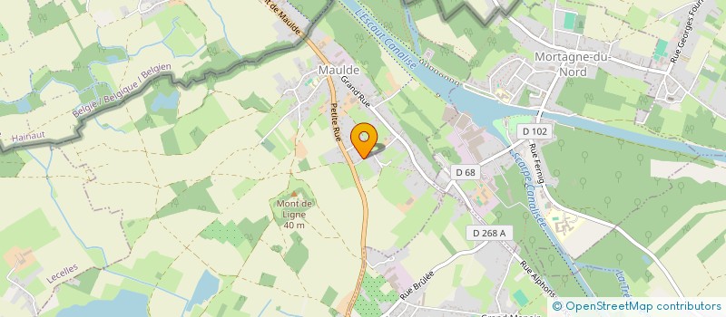 localisation de l'entreprise MONSIEUR JEREMY MARTINAGE  MAULDE