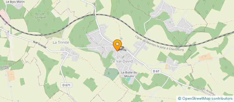 localisation de l'entreprise MONSIEUR JEREMY MARTINEZ  LE VAL-DAVID