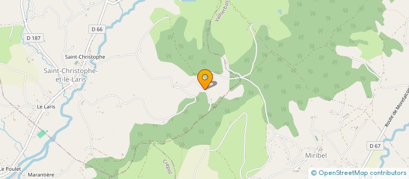 localisation de l'entreprise MONSIEUR JEREMY MARTINEZ  SAINT-CHRISTOPHE-ET-LE-LARIS